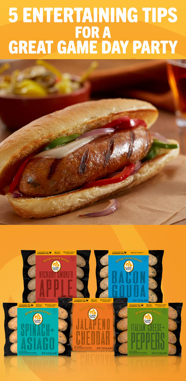 Cooking Up A Great Game Day Feast with Gold'n Plump® Chicken Sausages